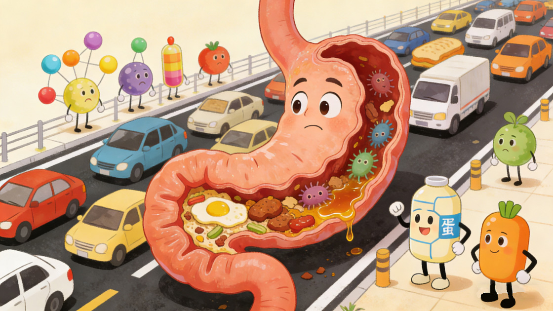 营养品「吃了不吸收」可能是肠胃“堵车”了