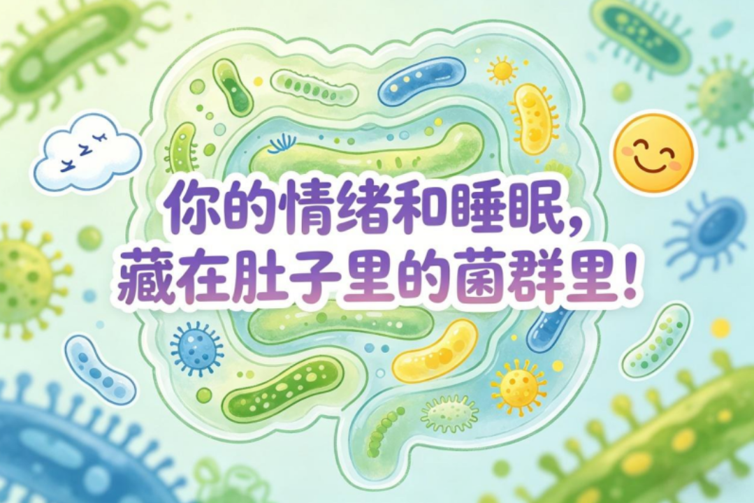 肠道微生态VS大脑指令:你的情绪和睡眠,也许藏在肚子里的菌群里!